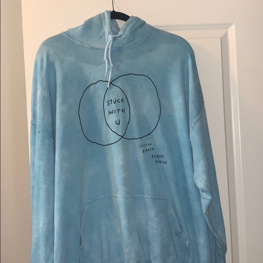 Ariana grande Justin Bieber stuck with you hoodie